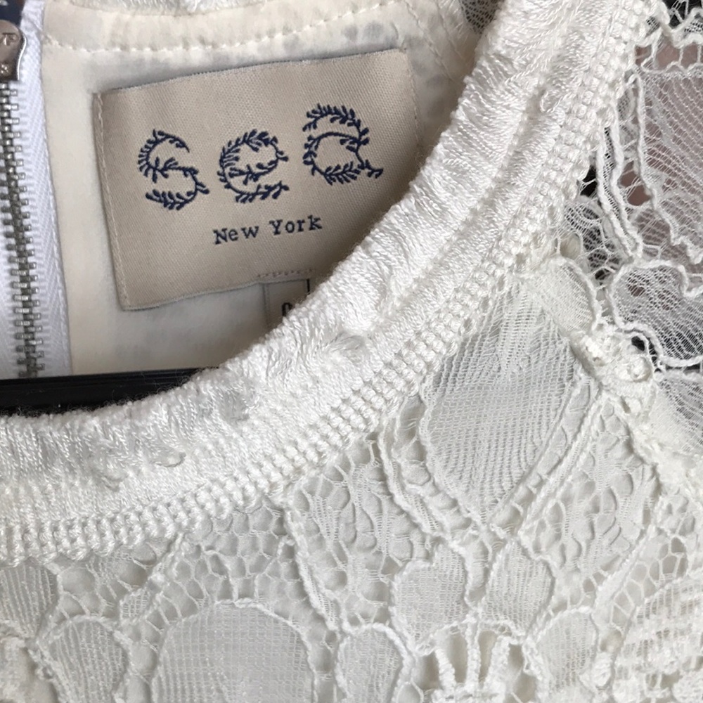 SEA New York White Lace Long Sleeve Dress - Picture 3 of 3
